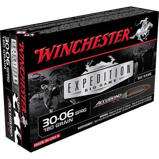 Picture of Winchester Expedition Big Game Rifle Ammo 30-06 Springfield 180 gr. AccuBond CT 20 rd. S3006CT