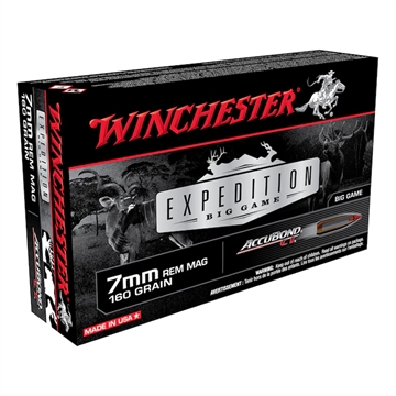 Picture of Winchester Expedition Big Game Rifle Ammo 7mm Rem. Mag. 160 gr. Accubond CT 20 rd. S7MMCT
