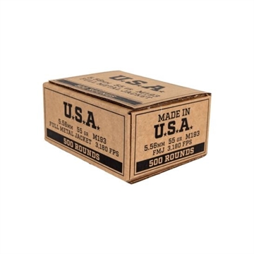Picture of WINCHESTER LAKE CITY M193 5.56 55G FMJ 500RD BX 1000RD CASE SGM193500