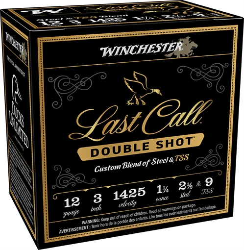 Picture of Winchester Last Call Double Shot Ammo 12 ga. 3 in. 1 1/4 oz 2.5 & 9 TSS 25 rd. LCDS1239