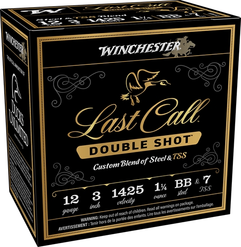 Picture of Winchester Last Call Double Shot Ammo 12 ga. 3 in. 1 1/4 oz BB & 7 TSS 25 rd. LCDS1237