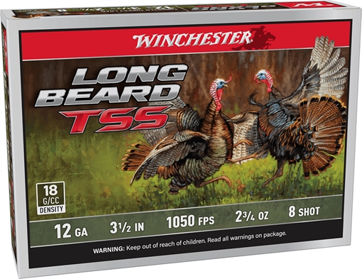 Picture of Winchester Ammo Long Beard TSS 12Gauge 3.50" 2 3/4oz Tungsten 8Shot 5 Per Box/10 Case LBTSS12L8