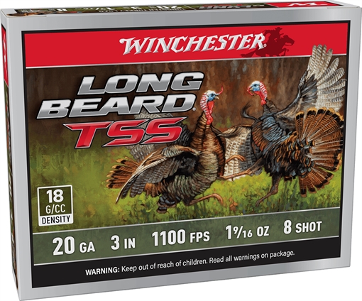 Picture of Winchester Ammo Long Beard TSS 20Gauge 3" 1 5/8oz Tungsten 8Shot 5 Per Box/10 Case LBTSS2038