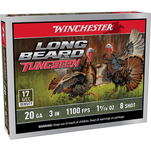 Picture of Winchester Long Beard Tungsten Load 20 ga. 3 in. #8 TS17 1 9/16 oz. 5 rd. LBT2038