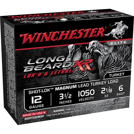 Picture of WINCHESTER LONG BEARD XR AMO 12GA 3IN 1 7/8OZ #6 1050FPS 10RD (10 BOX CASE) STLB123M6 STLB12LM6