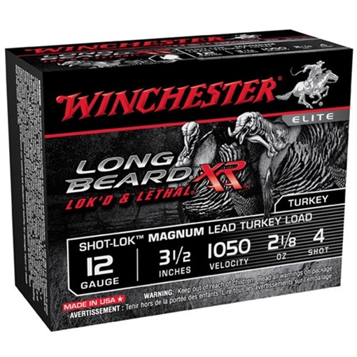 Picture of dWINCHESTER LONGBEARD MAG 12GA 3.5" #4 2-1/8OZ 10RD BX 100RD CASE STLB12LM4