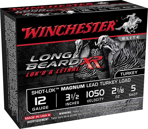 Picture of WINCHESTER LONG BEARD XR AMO 12GA 3.5IN 2 1/8OZ #5 1050FPS 10RD (10 BOX CASE) STLB12LM5