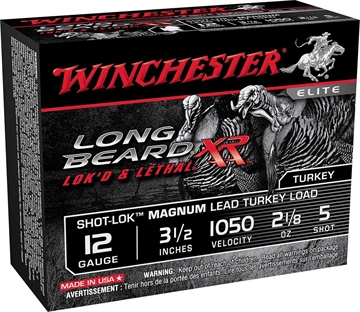Picture of WINCHESTER LONG BEARD XR AMO 12GA 3.5IN 2 1/8OZ #5 1050FPS 10RD (10 BOX CASE) STLB12LM5
