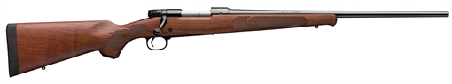Picture of Winchester Guns Model 70 Featherweight 25-06 Rem Caliber with 5+1 Capacity, 22" Barrel, Brushed Polish Blued Metal Finish & Satin Walnut Fixed Feather Checkered Stock Right Hand (Full Size) 535200225