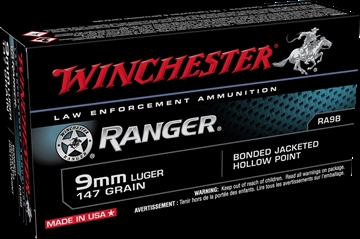 Picture of WINCHESTER RANGER 9MM 147GR BJHP RA9B