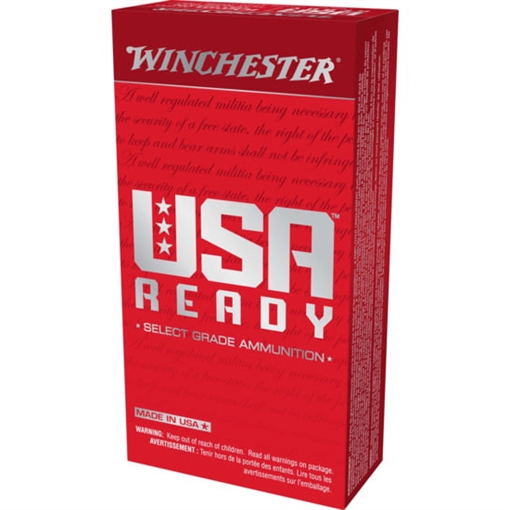 Picture of Winchester Ammo USA Ready 10mmAuto 180gr Full Metal Jacket Flat Nose 50 Per Box/10 Case RED10