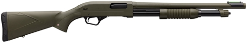 Picture of Winchester Repeating Arms SXP Defender 20 Gauge 3" 5+1 (2.75") 18", OD Green, Synthetic Furniture, TruGlo Fiber Optic Sight 512425695