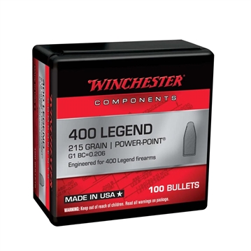 Picture of Winchester Rifle Bullets 400 Legend POWERPOINT 215 GR 100/ct WB400P215X -