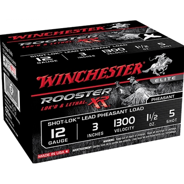 Picture of Winchester Rooster XR Shot-Lok Load 12 ga. 3 in. 1 1/2 oz. 5 Shot 15 rd. SRXR1235