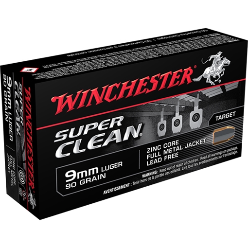 Picture of Winchester Ammo Super Clean 9mmLuger 95gr Lead Free Full Metal Jacket 50 Per Box/10 Case W9MMLF
