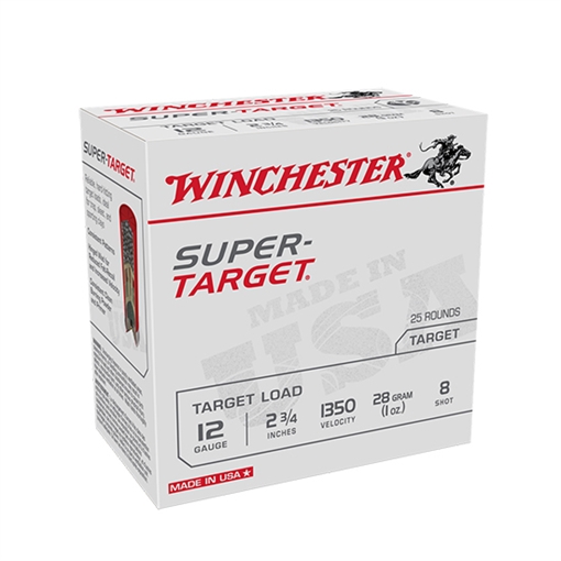 Picture of Winchester Ammo Super-Target Light Target 12Gauge 2.75" 1oz 8Shot 25 Per Box/10 Case TRGT13508