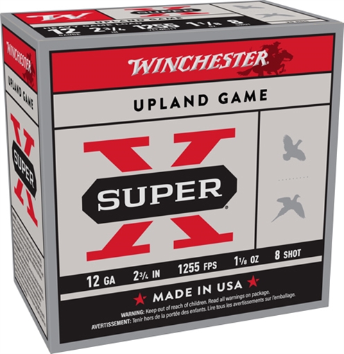 Picture of WINCHESTER SUPER-X 12GA 2.75" 1255FPS 1-1/8OZ #8 250RD CASE XU12H8