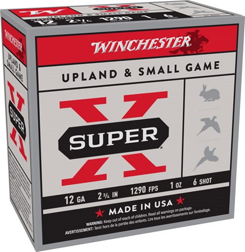 Picture of WINCHESTER SUPER-X 12GA 2.75" 1OZ #6 1290FPS 250RD CASE LOT XU126