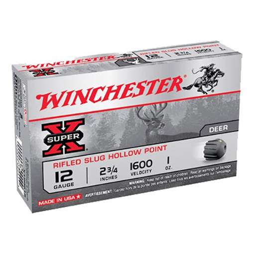 Picture of Winchester Winchester Super-X Rifled Slug Hollow Point 12 ga. 2.75 in. 1 oz. Hollow Point Slug 5 rd. X12RS15