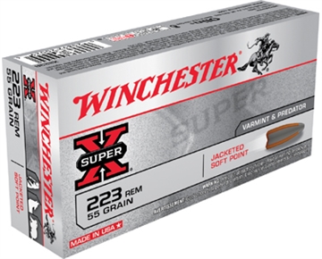 Picture of Winchester Ammo Super X 223Rem 55gr Jacketed Soft Point 20 Per Box/10 Case X223R