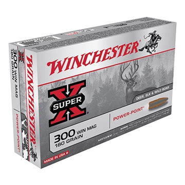 Picture of Winchester Super-X Power Point Rifle Ammunition .300 Win Mag 180 gr PSP 2960 fps 20/ct X30WM2