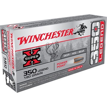 Picture of Winchester Ammunition Super-X, 350 Legend, 180 Grain, Power Point, 20 Round Box X3501 020892226326