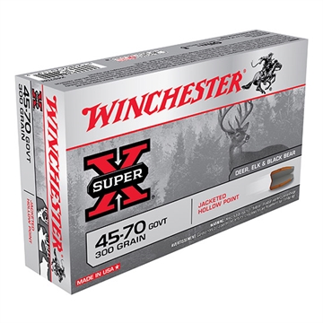 Picture of Winchester Ammunition Super-X, 45-70 Government, 300 Grain, Jacketed Hollow Point, 20 Round Box X4570H