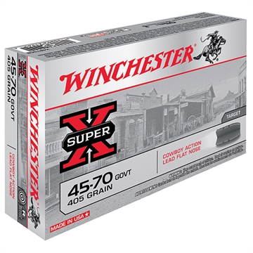 Picture of Winchester Ammo Super X Cowboy Action 45-70Gov 405gr Lead Flat Nose 20 Per Box/10 Case X4570CB