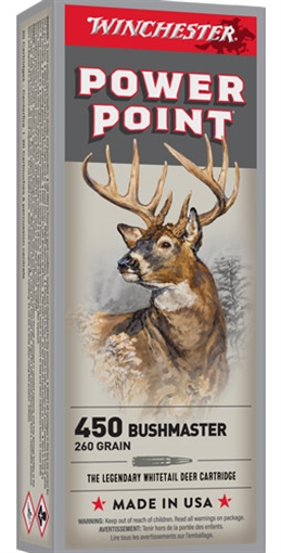 Picture of Winchester Winchester Super-X Rifle Ammo 450 Bushmaster 260 gr. Power Point 20 rd. X4501