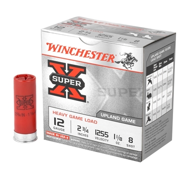 Picture of Winchester Super-X Heavy Game Load 12 ga. 1 1/8 Oz. 8 Shot 25 rd. XU12HT8