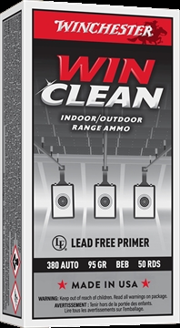 Picture of Winchester Ammo Super X 380ACP 95gr Winclean Brass Enclosed Base 50 Per Box/10 Case WC3801