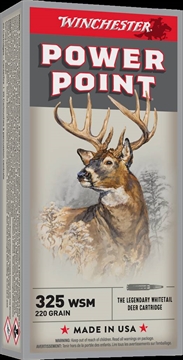 Picture of WINCHESTER SUPER X POWER POINT 325WSM 220GR 20RD BX 200RD CASE X325WSM 020892214934