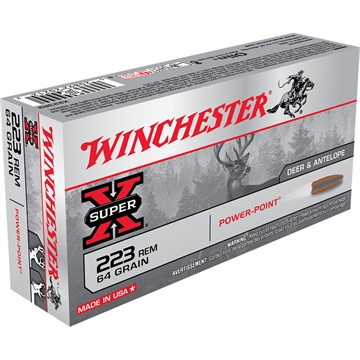 Picture of Winchester Ammunition Super-X, 223REM, 64 Grain, Power Point, 20 Round Box X223R2
