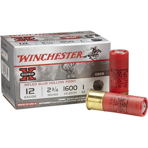 Picture of Winchester Winchester Super-X Rifled Slug Hollow Point 12 ga. 2.75 in. 1 oz. Hollow Point Slug 15 rd. X12RS15VP