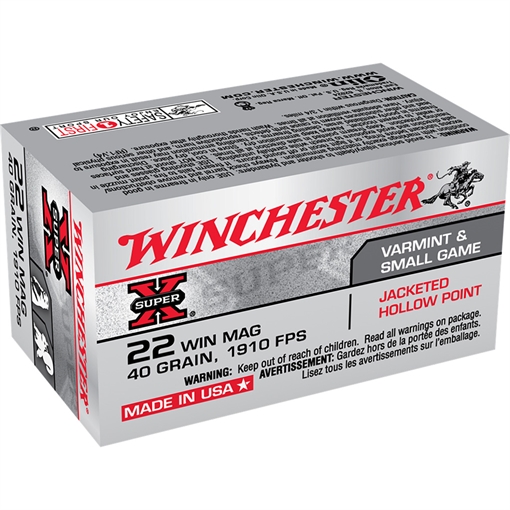 Picture of Winchester Winchester Super-X Rimfire Ammo 22 Mag 40 gr. Jacketed Hollow Point 50 rd. X22MH