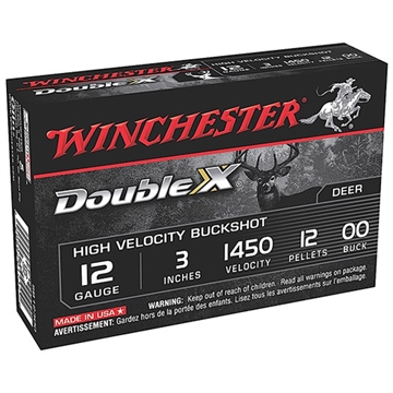 Picture of Winchester Ammo Double X High Velocity 12Gauge 3" 12Pellets 00Buck Shot 5 Per Box/50 Case SB12300