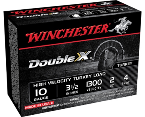 Picture of Winchester Ammo Double X High Velocity Turkey 10Gauge 3.50" 2oz 4Shot 10 Per Box/10 Case STH104