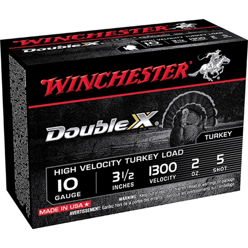 Picture of Winchester Ammo Double X High Velocity Turkey 10Gauge 3.50" 2oz 5Shot 10 Per Box/10 Case STH105
