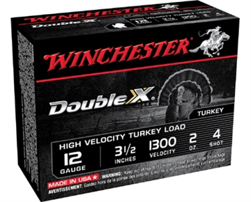 Picture of Winchester Ammo Double X High Velocity Turkey 12Gauge 3.50" 2oz 4Shot 10 Per Box/10 Case STH12354