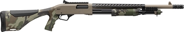 Picture of Winchester Repeating Arms SXP, Extreme Defender, Pump Action Shotgun, 12 Gauge, 3" Chamber, 18" Barrel, Perma-Cote Finish, Flat Dark Earth, Woodland Camo Pistol Grip Stock, 5 Rounds 512460395