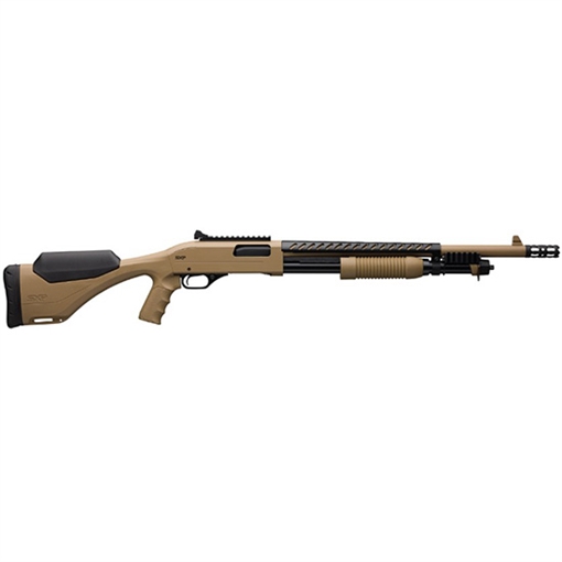 Picture of Winchester Repeating Arms SXP Extreme Defender, Pump, 12 Gauge 3", 18" Barrel, Cylinder Invector Plus Choke, Flat Dark Earth Color, Synthetic Pistol Grip Stock, Ghost Ring Sight, 5Rd 512410395