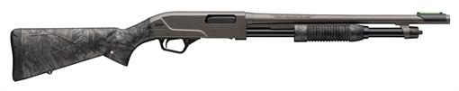 Picture of Winchester Repeating Arms SXP Hybrid Defender, Pump Action Shotgun, 12 Gauge, 3" Chamber, 18" Barrel, Matte Finish, Gray, Black and Camo Stock, Fiber Optic Front Sight, 5 Rounds 512458395