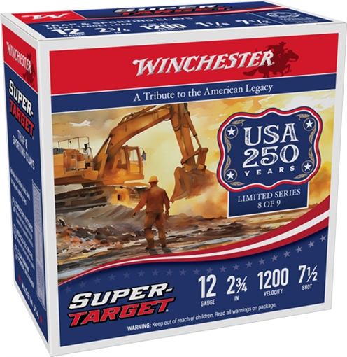 Picture of WINCHESTER TARGET 12GA 2.75" 1-1/8OZ #7.5 1200FPS 250R CASE TRGT12M7AV