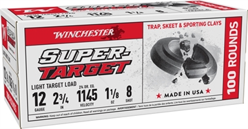 Picture of WINCHESTER TARGET 12GA 2.75" 1-1/8OZ #8 1145FPS 200RD CASE TRGT128VP