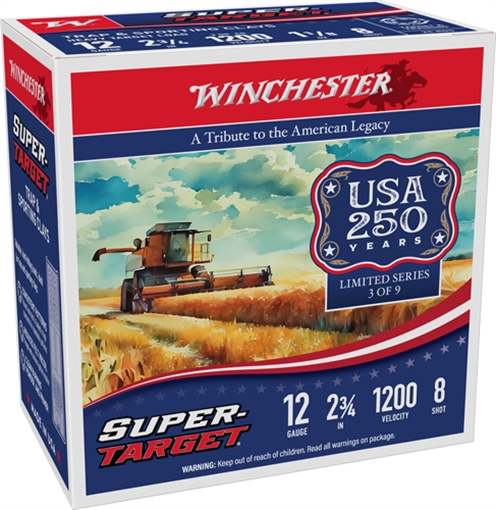 Picture of WINCHESTER TARGET 12GA 2.75" 1-1/8OZ #8 1200FPS 250RD CASE TRGT12M8AV