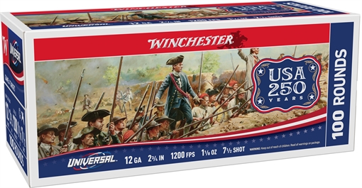 Picture of WINCHESTER AMMO UNIVERSAL 250TH 12GA 2.75 #7.5 1-1/8OZ 200RD U127AV