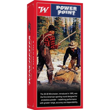 Picture of Winchester USA 250th Anniversary Power Point Rifle Ammunition 30-30 Win 170gr SP 2200 fps 20/ct X3030250