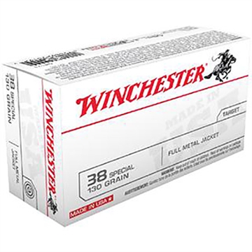 Picture of Winchester Ammunition USA, 38 Special, 130 Grain, Full Metal Jacket, 50 Round Box Q4171