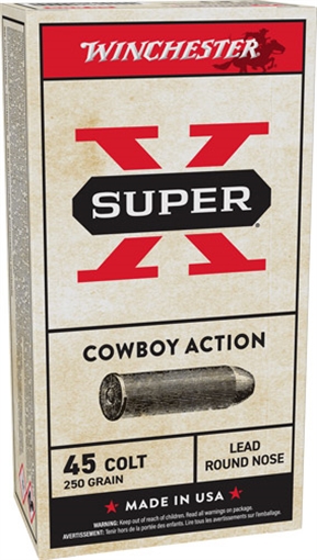 Picture of Winchester Ammo Super X Cowboy Action 44S&WSpl 240gr Lead Flat Nose 50 Per Box/10 Case USA44CB