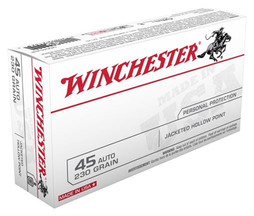 Picture of Winchester Ammo USA 45ACP 230gr Jacketed Hollow Point 50 Per Box/10 Case USA45JHP